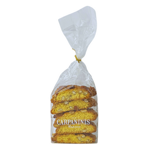italian almond cantucci biscuits in a wrapper