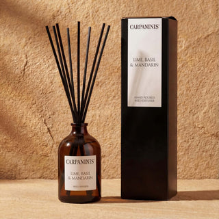 A lime, basil & mandarin reed diffuser