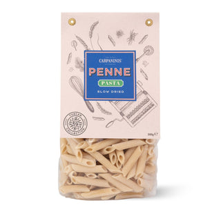 A packet of penne pasta