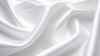 White silk fabric with soft folds
