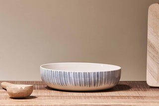 Nkuku Karuma Serving Bowl - Blue
