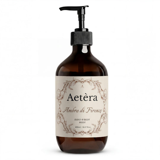 Aetera Italian Botanical Hand Wash | Ambre di Firenze (Patchouli, Amber & Vanilla)
