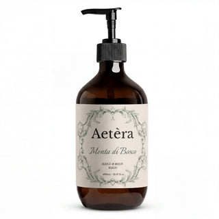 Aetera Italian Botanical Hand Wash | Menta di Bosco (Peppermint & Dark Cedar)