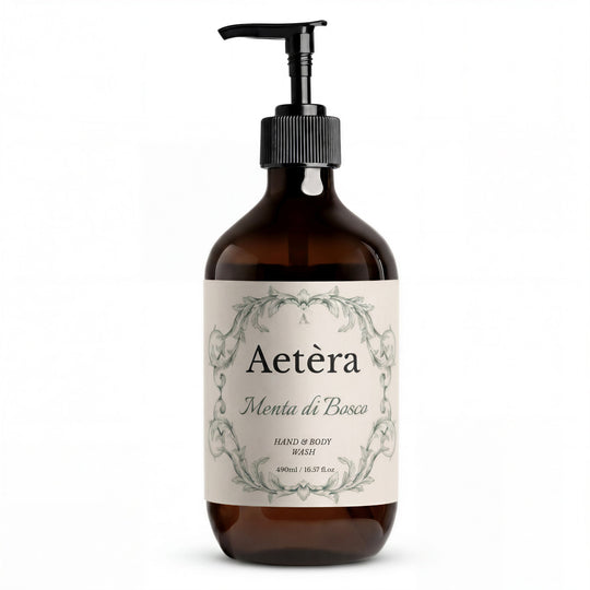 Aetera Italian Botanical Hand Wash | Menta di Bosco (Peppermint & Dark Cedar)
