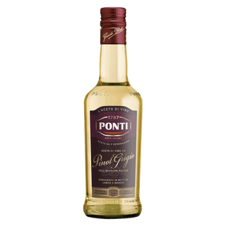 Bottle of Ponti Pinol Grigio wine on a white background